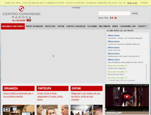 Tablet Screenshot of centrocongressipadova.it
